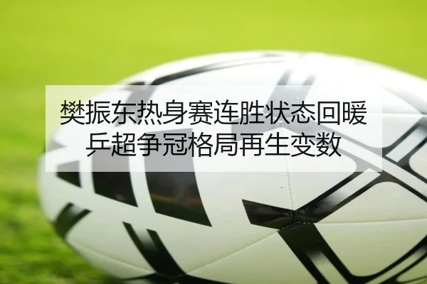 樊振东热身赛连胜状态回暖 乒超争冠格局再生变数